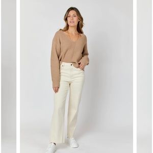 New without tags Oliver Logan Aberdeen Wide Leg Crop in Ecru.